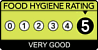 UK Government Food Hygiene Rating Award: 5/Very Good